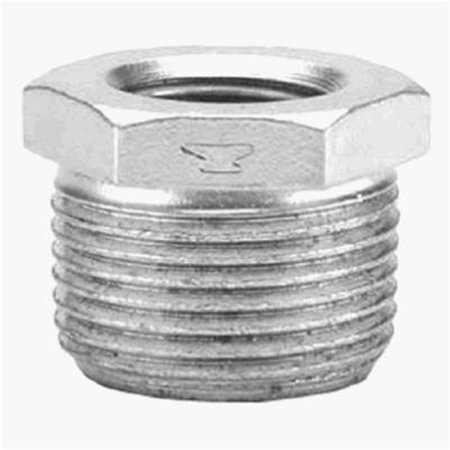 BISSELL HOMECARE 8700131306 2 x .75 in. Cast Iron Pipe Fitting Galvanized Hex Bushing HO599913